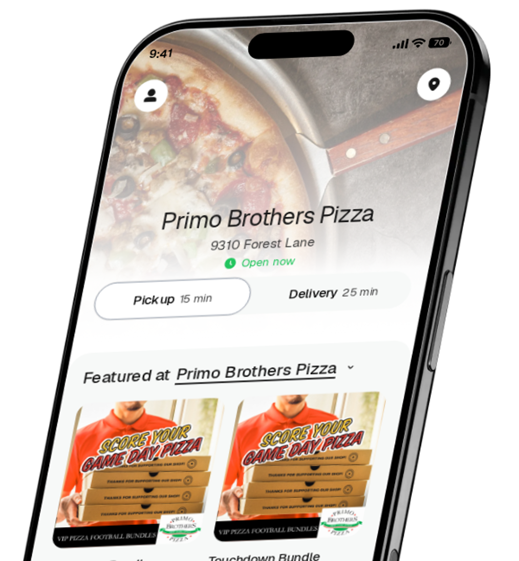 Primo Brothers Pizza app preview