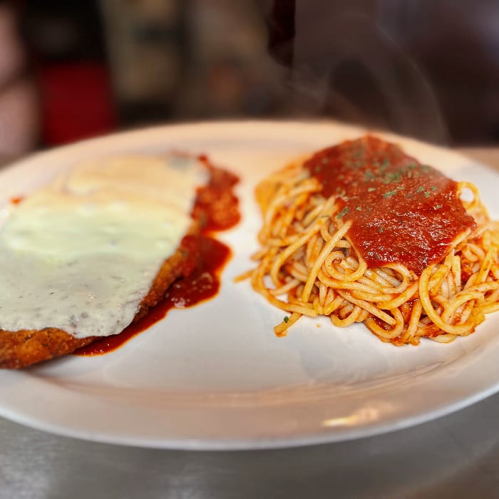 Chicken Parmigiana Entree.
