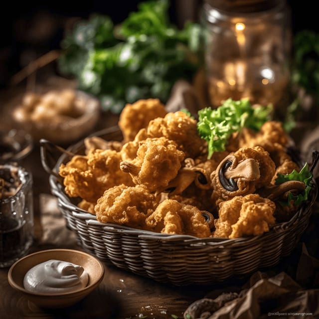 Fried Mushrooms.