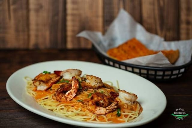 Shrimp Marinara.